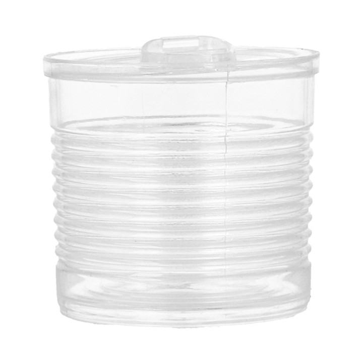 Tasting Plastic Tin Can PS Clear 60ml Ø5,1x4,8cm (25 Units) 