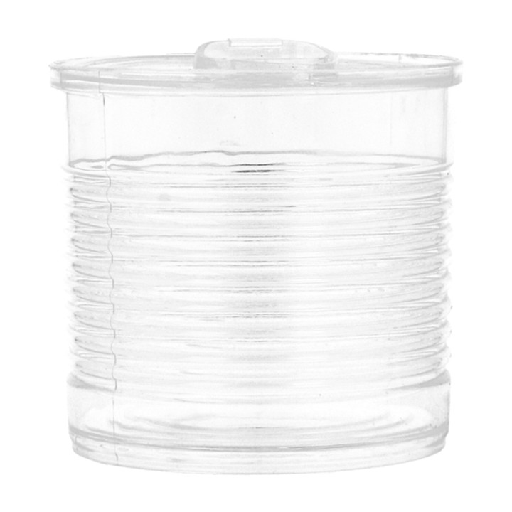 Tasting Plastic Tin Can PS Clear 110ml Ø6x5,7cm (25 Units) 