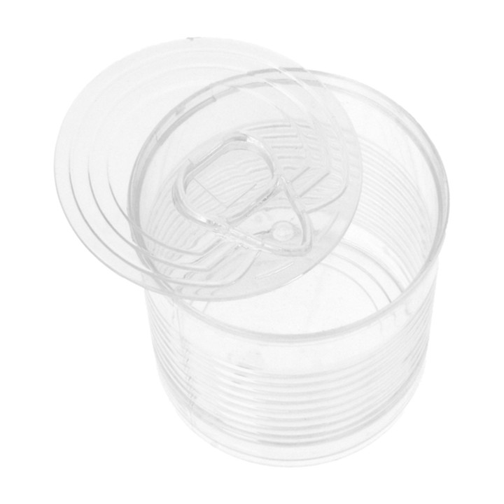 Tasting Plastic Tin Can PS Clear 110ml Ø6x5,7cm (200 Units)