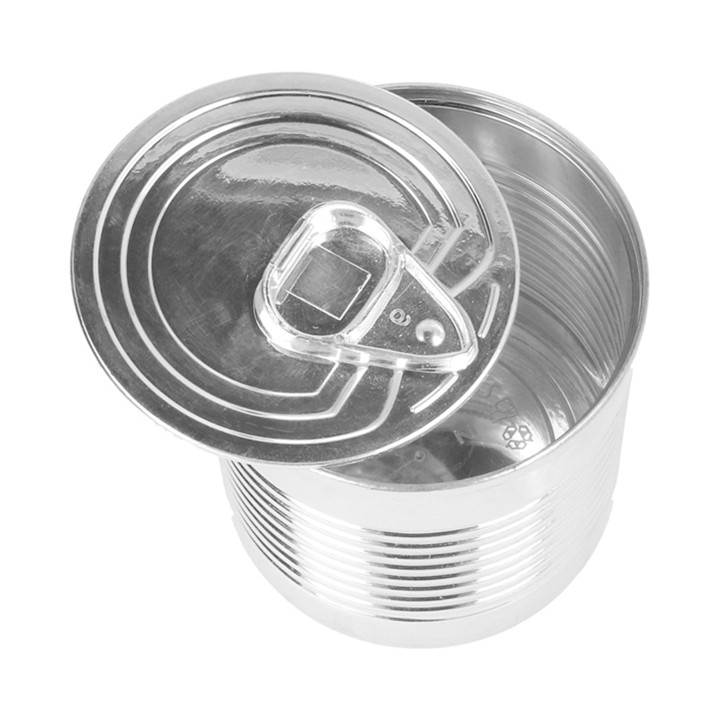 Tasting Plastic Tin Can PS Silver 110ml Ø6,1x6cm (200 Units)