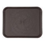 Plastic Tray Fast Food Chocolate 27,5x35,5cm (1 Unit) 