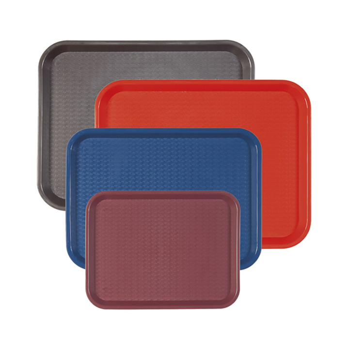 Plastic Tray Fast Food Chocolate 27,5x35,5cm (24 Units)
