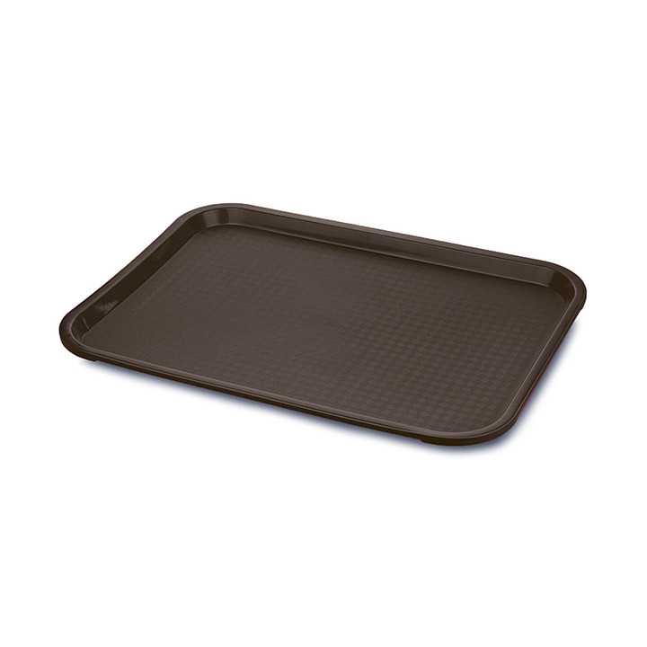 Plastic Tray Fast Food Chocolate 35,5x45,3cm (12 Units)