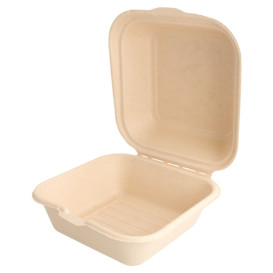 Sugarcane Burger Box 152x152x84mm (50 Units)
