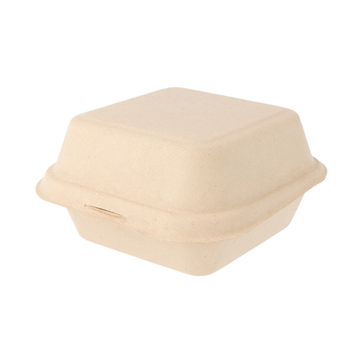 Sugarcane Burger Box 152x152x84mm (50 Units)