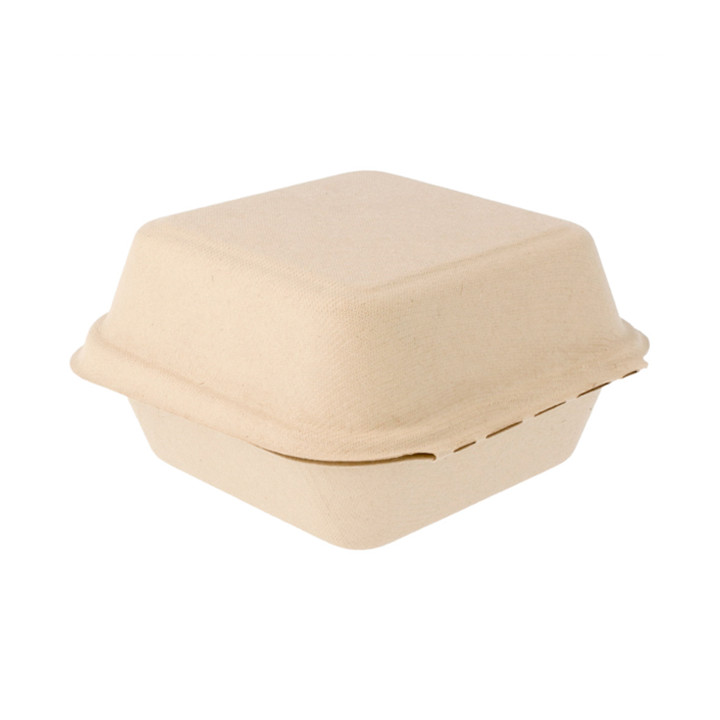 Sugarcane Burger Box 152x152x84mm (600 Units)
