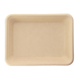Sugarcane Tray Natural 19,6x14,7x2,7cm (50 Units) 