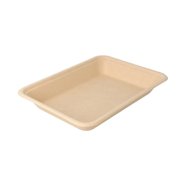Sugarcane Tray Natural 19,6x14,7x2,7cm (1000 Units)