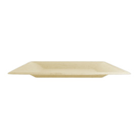 Sugarcane Plate Square shape Natural 26,2x26,2 cm (500 Units)