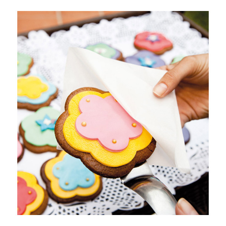 Paper Bag Grease-Proof Opened L Shape 18x18,2cm White (3000 Units)