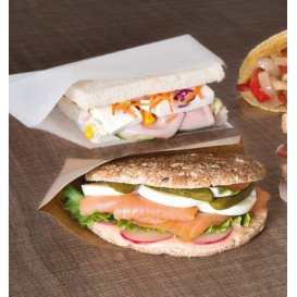 Paper Bag Grease-Proof Opened L Shape 15x15,2cm Natural (100 Units)