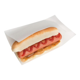 Paper Bag Grease-Proof Opened 20x13/10cm White (5000 Units)