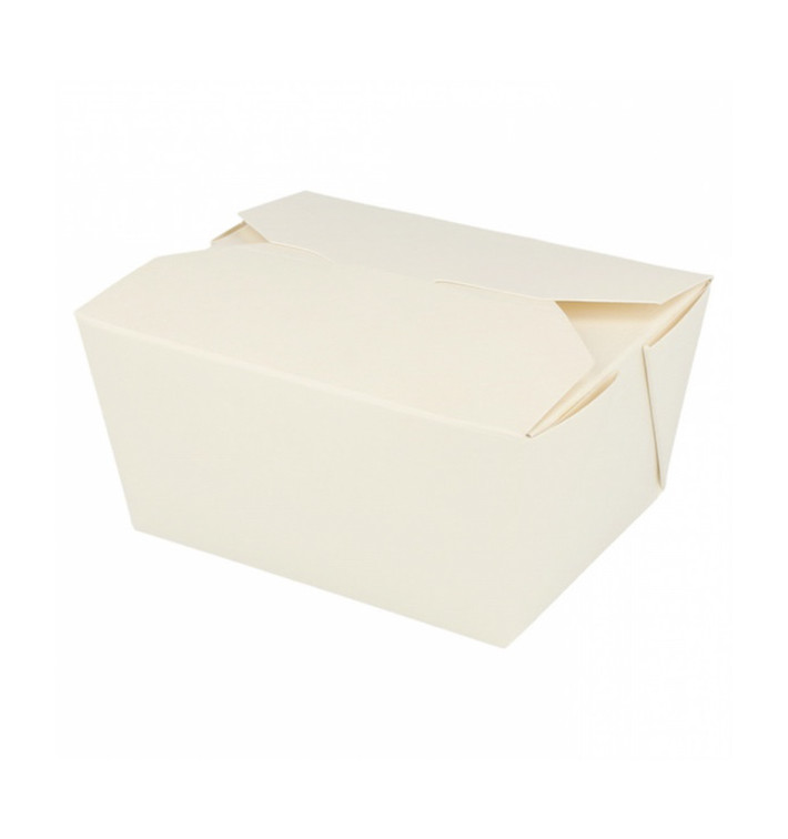 Paper Take-out Container "American" White 11,3x9x6,4cm 780ml (50 Units) 