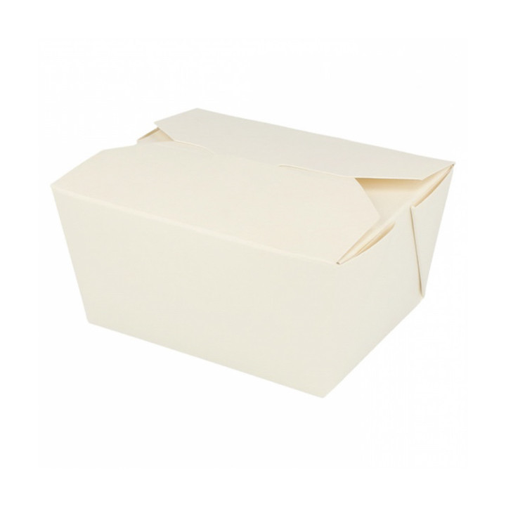 Paper Take-out Container "American" White 11,3x9x6,4cm 780ml (50 Units) 