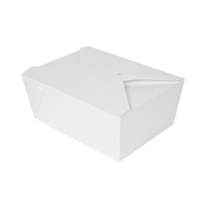 Paper Take-out Container "American" White 19,7x14x9cm 2880ml (200 Units) 