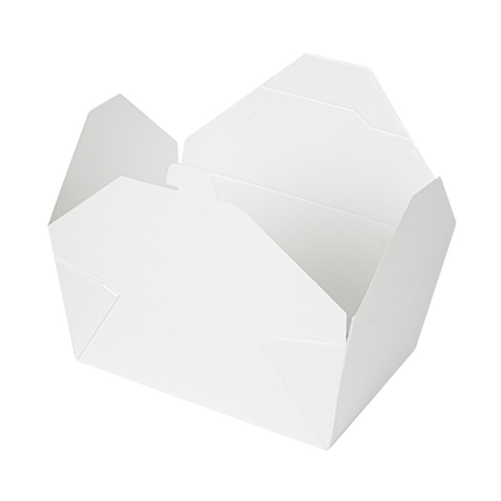 Paper Take-out Container "American" White 19,7x14x9cm 2880ml (200 Units) 