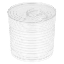Tasting Plastic Tin Can PS Clear 220ml Ø7,4x7cm (20 Units) 