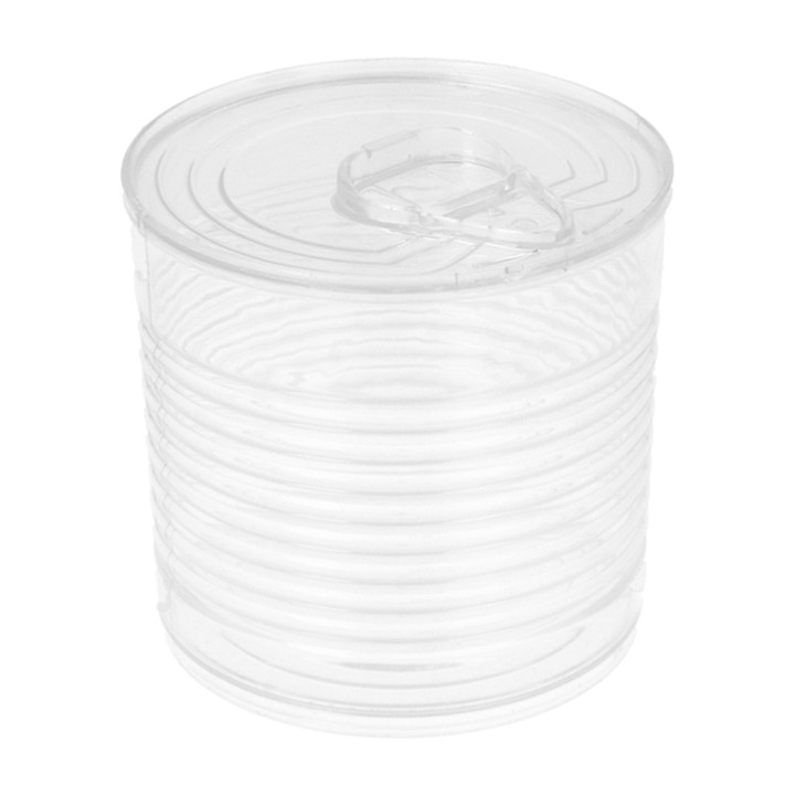 Tasting Plastic Tin Can PS Clear 220ml Ø7,4x7cm (20 Units) 