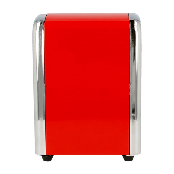 Napkin Steel Dispenser "Miniservis" Red 10,5x9,7x14cm  (1 Unit)