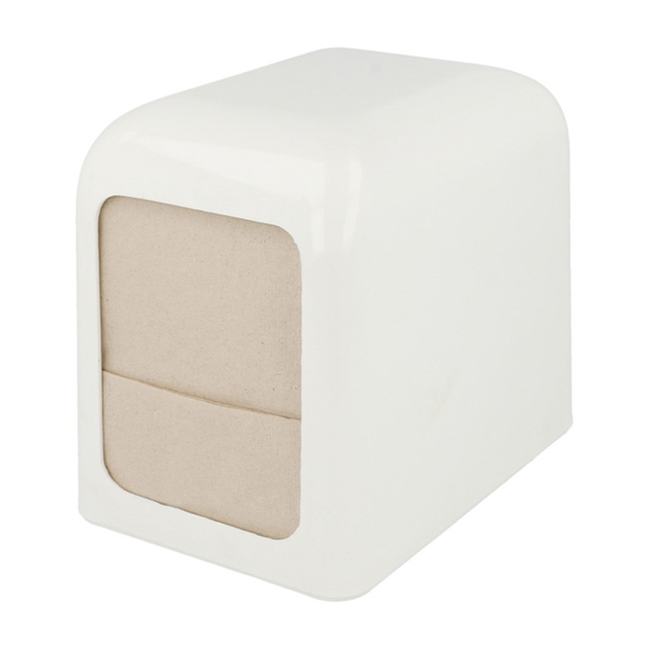 Napkin Plastic Dispenser "Miniservis" White 15x10x12,5cm (12 Units)