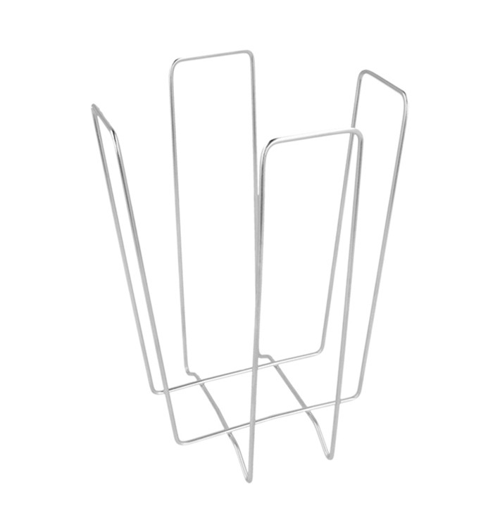 Wire Napkin Holder Silver 18x18x19,4cm (1 Unit) 