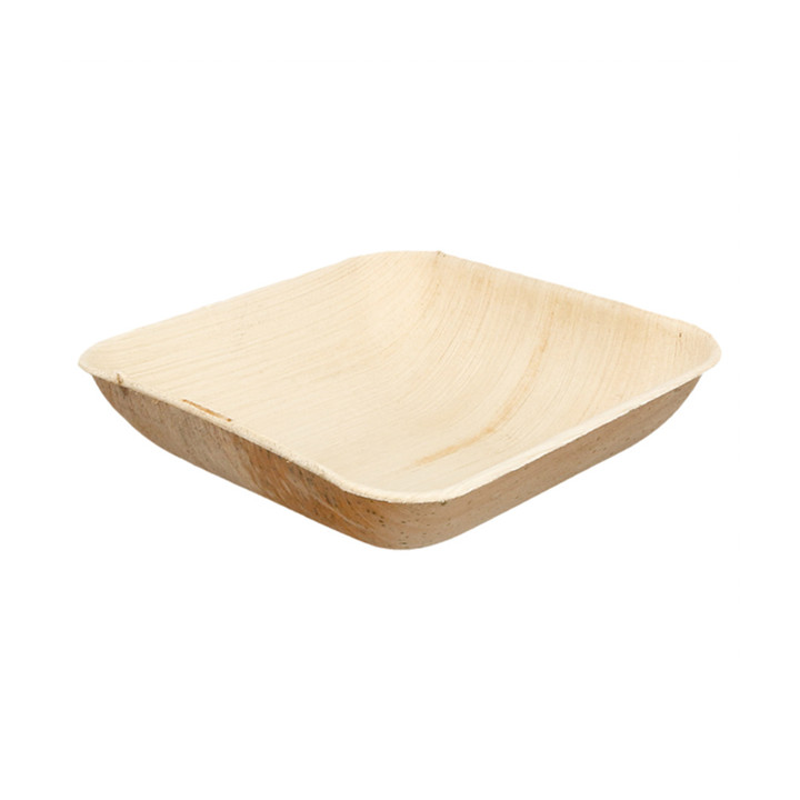 Palm Leaf Bowl 15x15x4cm (25 Units)