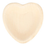 Palm Leaf Plate Heart Shape 10x10x1,5cm (25 Units) 