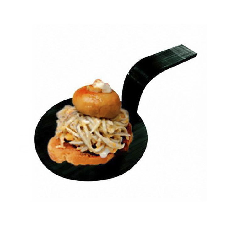 Bambo Mini Shovel Tray Black "Tapas" Ø5 cm (400 Units)