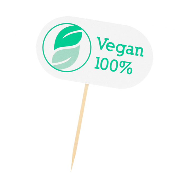 Vegan Food Marker 8 cm (100 Units)  