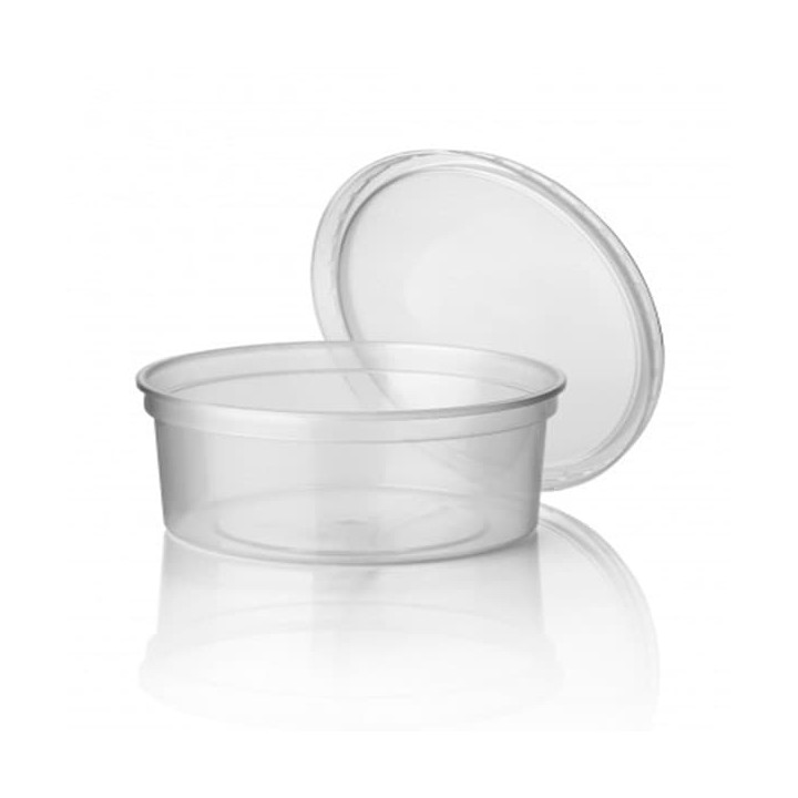 Plastic Deli Container Clear PP 350ml Ø11,5cm (500 Units)