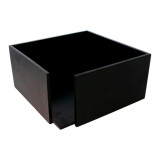Black Bamboo Napkin Holder 21x21x10cm (1 Unit) 
