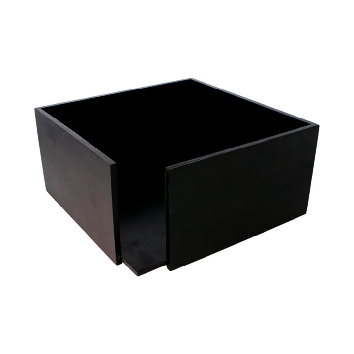 Black Bamboo Napkin Holder 21x21x10cm (12 Units)