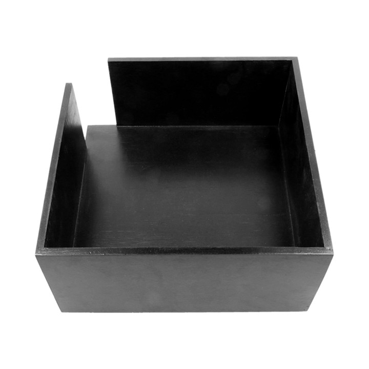 Black Bamboo Napkin Holder 21x21x10cm (12 Units)
