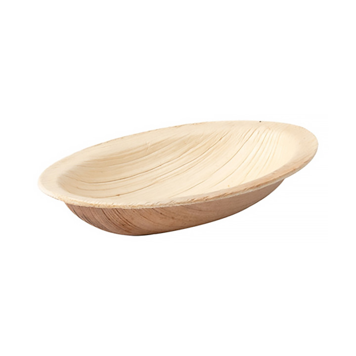 Palm Leaf Rectangularl Bowl 7,5x5x2,5cm (25 Units)