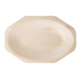 Wooden Tray Octogonal Shape 20x13x2,5 cm (50 Units) 