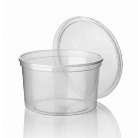 Plastic Deli Container Clear PP 500 ml Ø11,5cm (50 Units) 