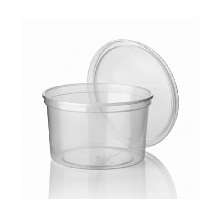 Plastic Deli Container Clear PP 500 ml Ø11,5cm (50 Units) 
