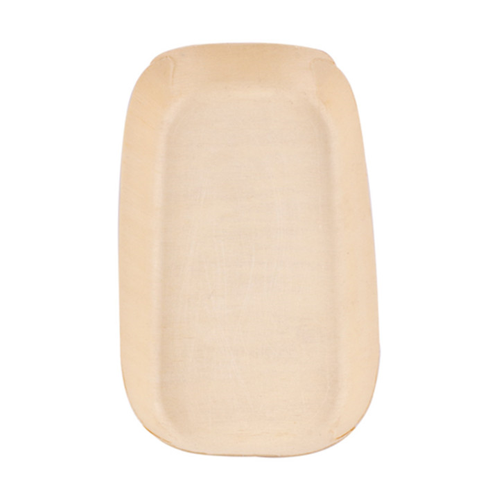 Wood Backing Tray Rectangular 14,5x7x1,3 cm (50 Units) 