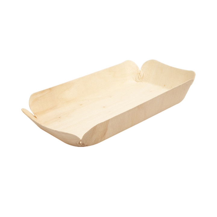 Wood Backing Tray Rectangular 23x11,5x3,4 cm (50 Units) 