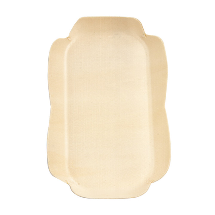 Wood Backing Tray Rectangular 16,5x11x2 cm (50 Units) 