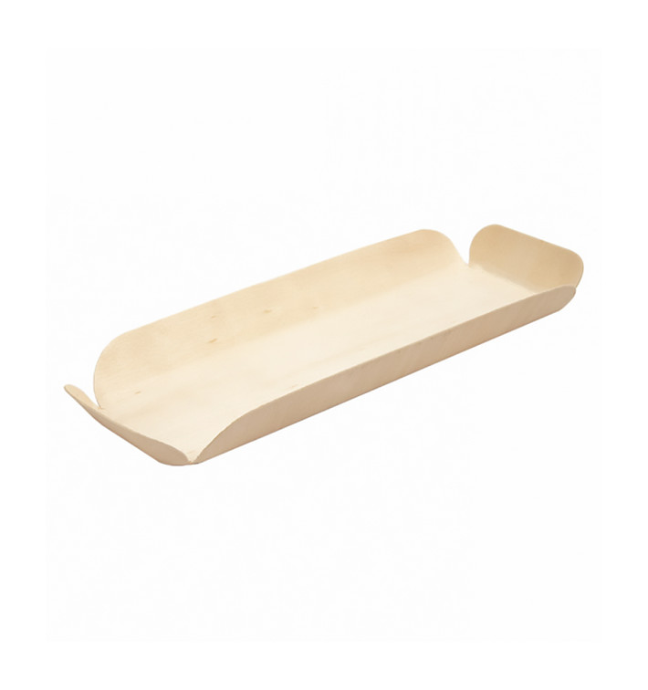 Wood Backing Tray Rectangular 22,5x11x3 cm (50 Units) 
