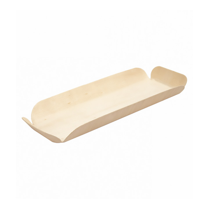 Wood Backing Tray Rectangular 22,5x11x3 cm (50 Units) 
