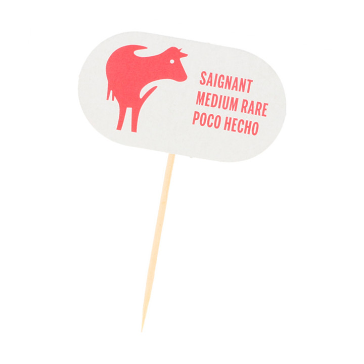 Medium Rare Food Marker 8 cm (100 Units)  
