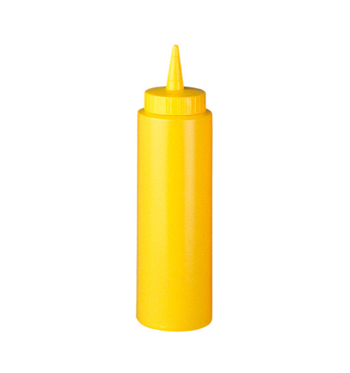 Squeezy Sauce Dispenser Plastic Yellow 240ml (72 Units)
