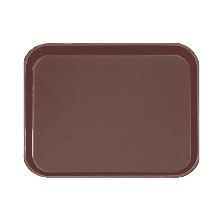 Plastic Tray Non-Slip Brown 51,0x38,0cm (12 Units)