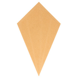 Paper Carrugated Dipping Cone Kraft 27cm 250g (100 Units)