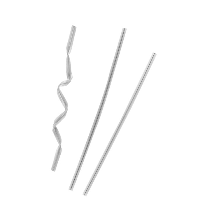 Plastic Bag Closure Silver Metallized 9,5cm (1000 Units)