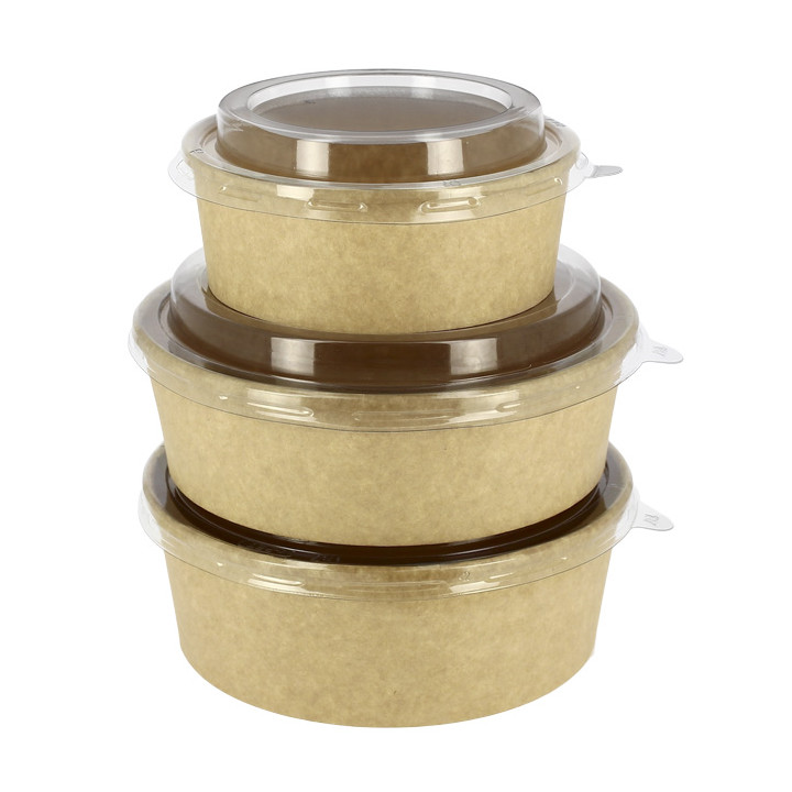 Paper Soup Bowl Kraft-Kraft 33Oz/1000ml Ø18,6cm (25 Units)