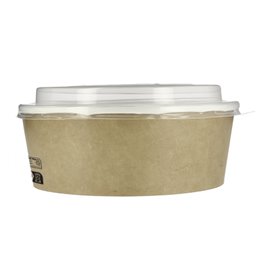 Paper Soup Bowl with Lid Kraft PP 38 Oz/1120ml (100 Units)