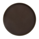 Plastic Tray Round Non-Slip Brown Ø35,5cm (1 Unit) 